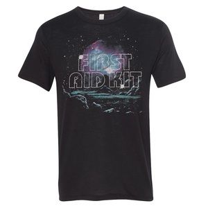 SOLD True band merch First Aid Kit black space print tee